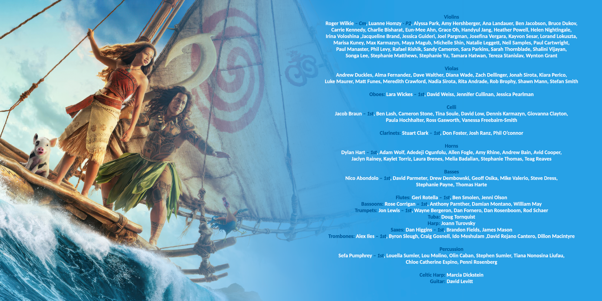 Moana — Página del libreto